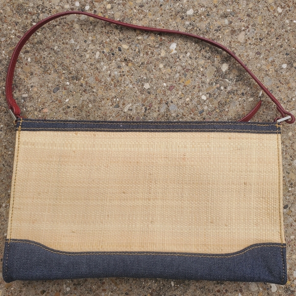 Polo Jeans Co. Ralph Lauren Raffeta Fashion Denim Woman's Face Shoulder Bag RL - Picture 5 of 6